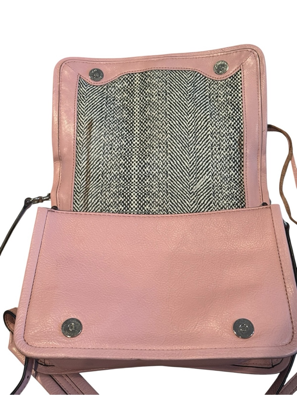 Rebecca Minkoff Blush Pink M.A.C Bowery Crossbody Leather Bag - Picture 5 of 11